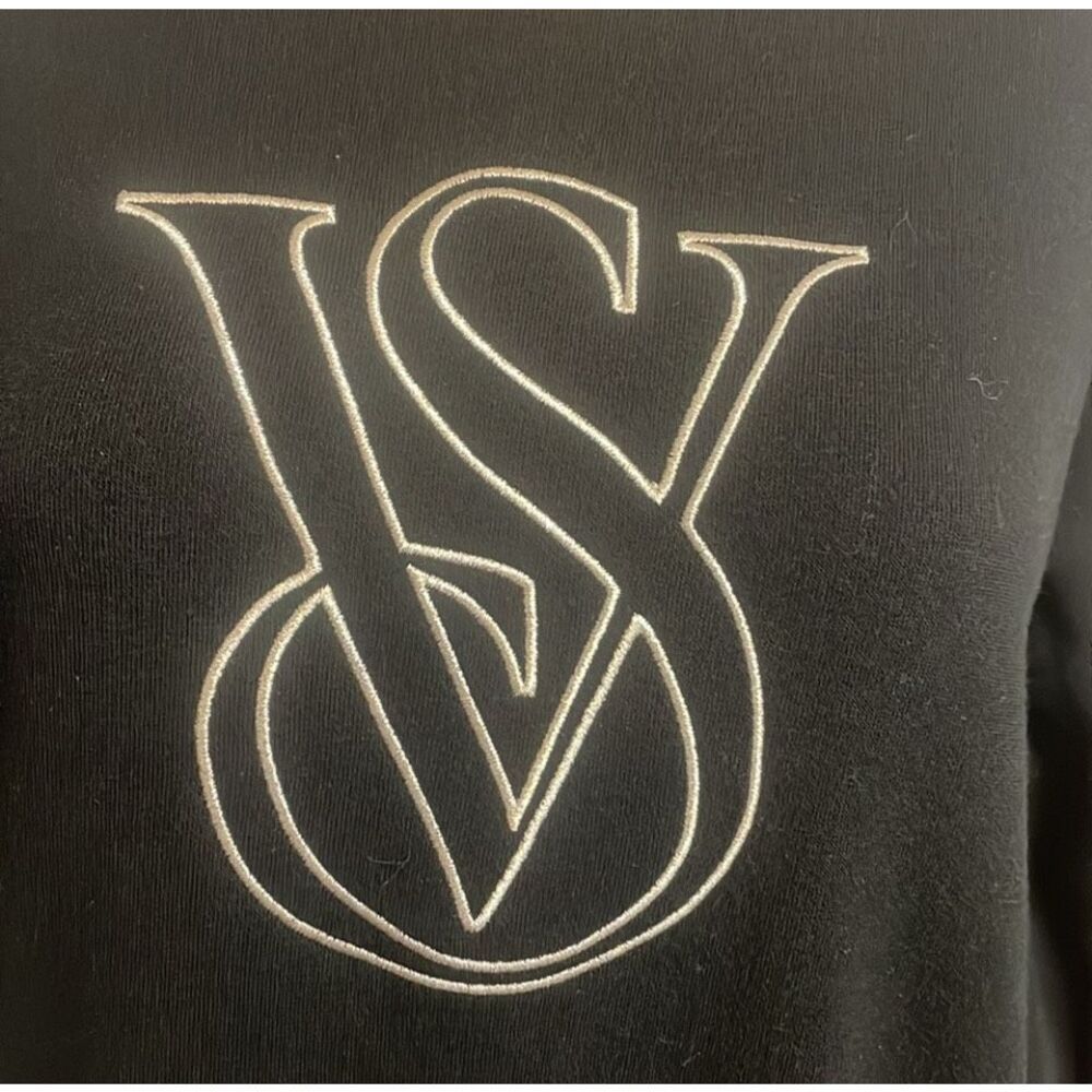 NWT Victoria's Secret Black Sweatshirt Size XXL - Picture 2 of 9